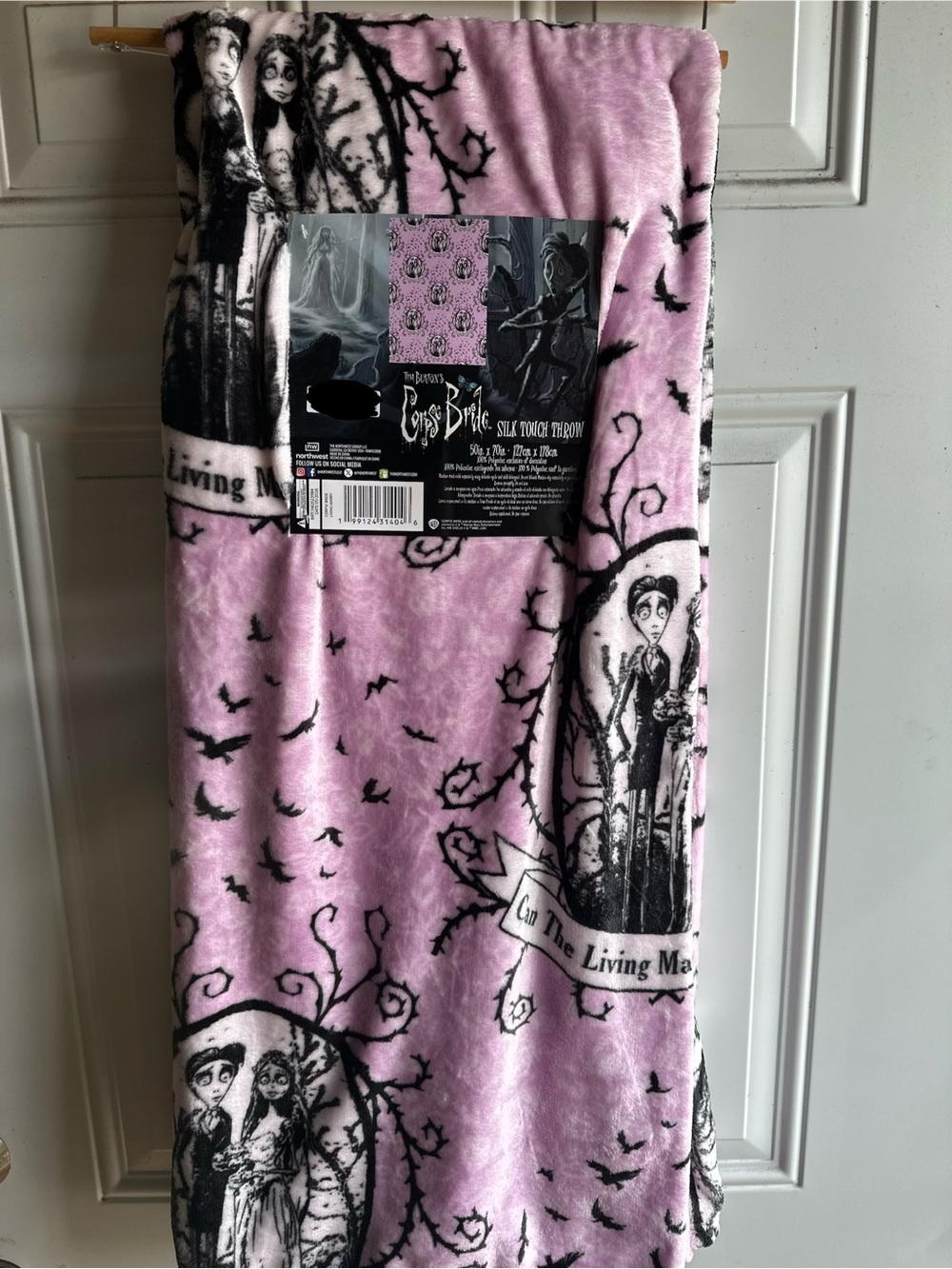NEW Tim Burton's Corpse Bride Valentine Valloween Blanket